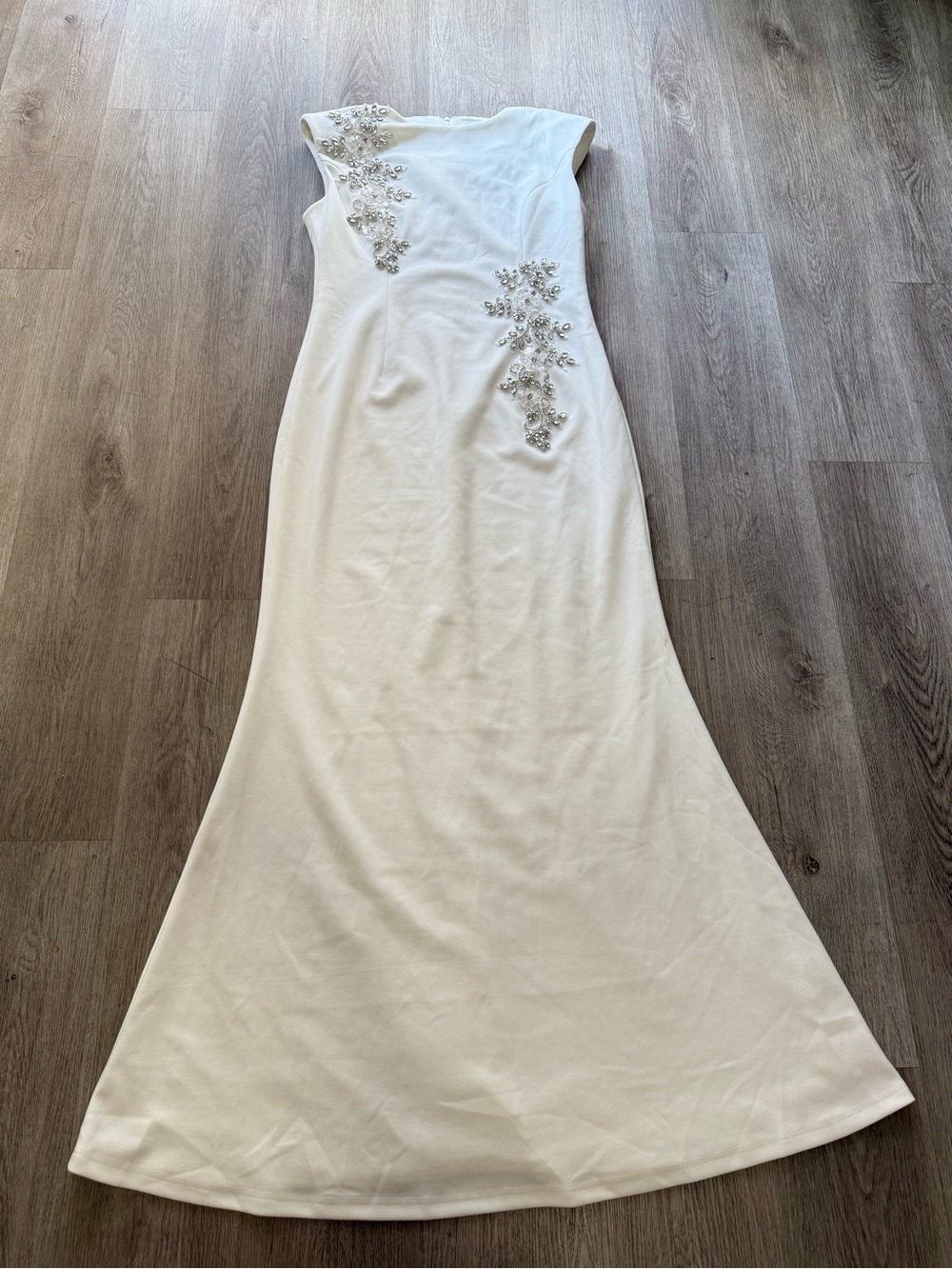 elliatt veda white 3d floral embellished diamante bridal gown maxi dress XXL NEW - Picture 7 of 16